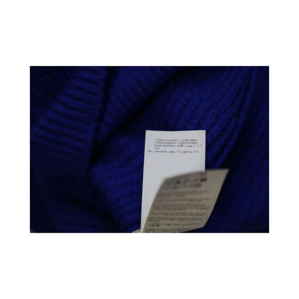 Versace Cable Knit Mini Dress in Royal Blue Wool - Picture 7 of 8